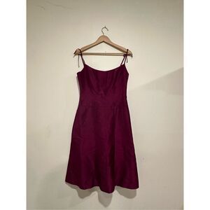 Ann Taylor Burgundy Mini Dress
